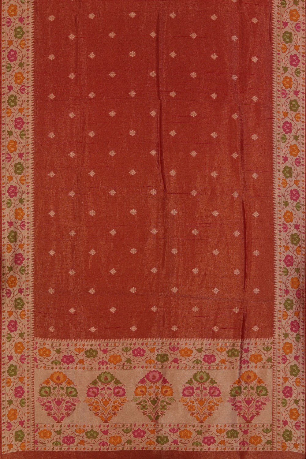 Image of Red Shimmering Saree